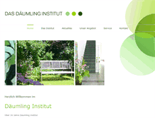 Tablet Screenshot of daeumling-institut.de